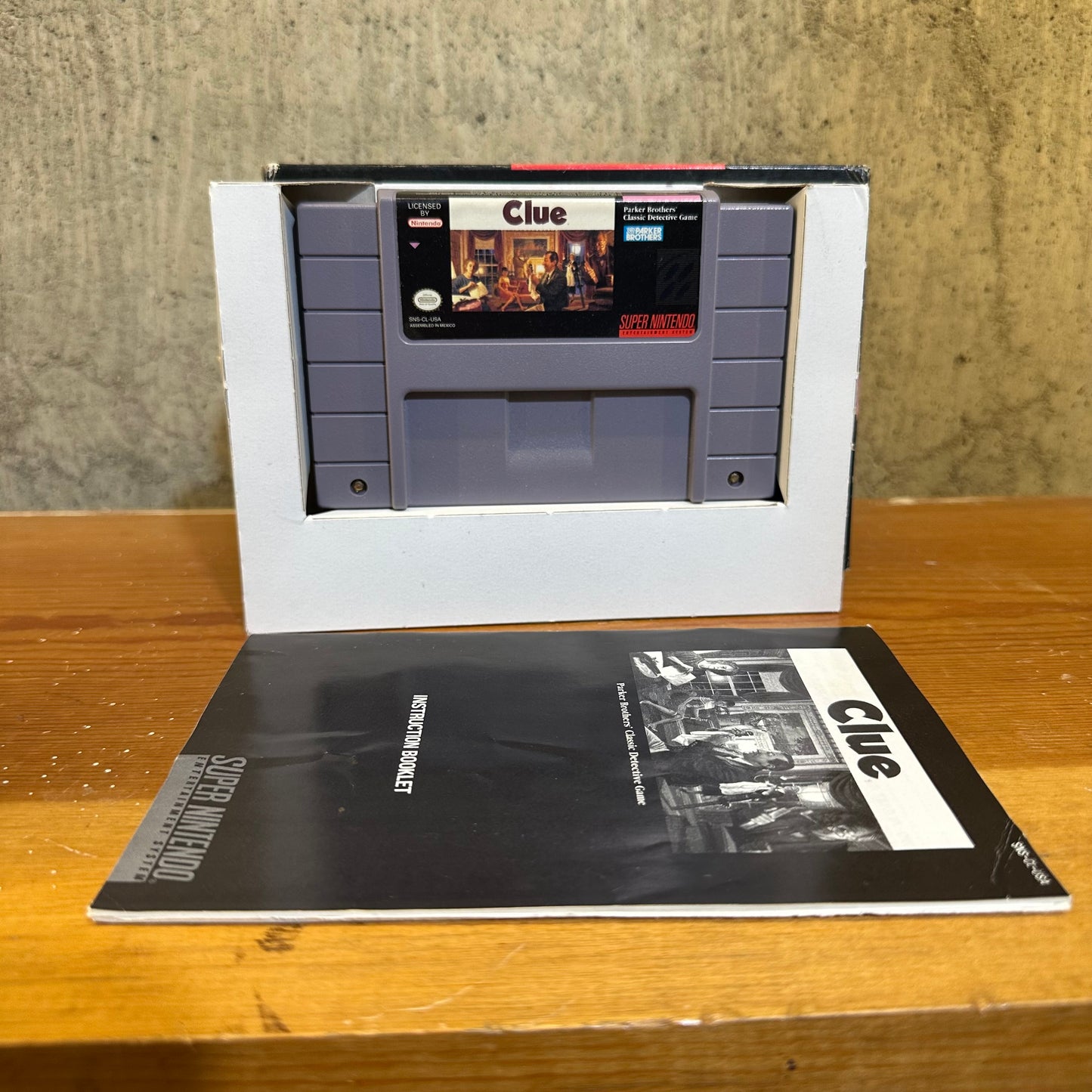 Clue SNES Super Nintendo Video Game CIB