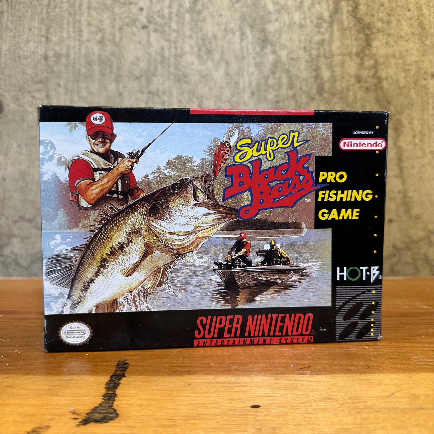 Super Black Bass Pro Fishing Game SNES Video Game CIB