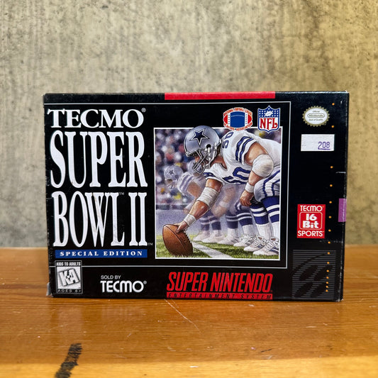 Tecmo Super Bowl II CIB SNES Super Nintendo Video Game