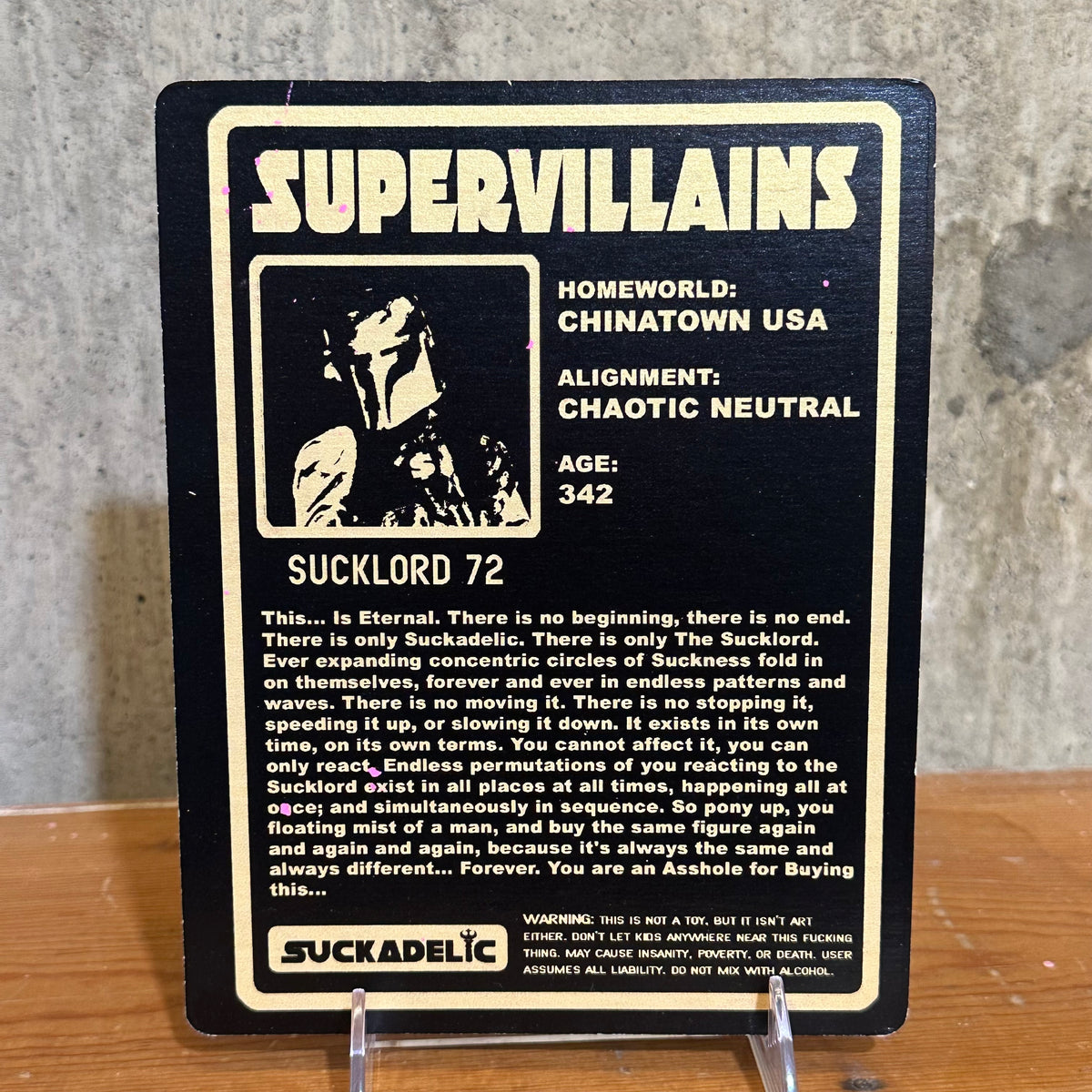Sucklord 72 Suckrealm 6000 Art Toy Metal