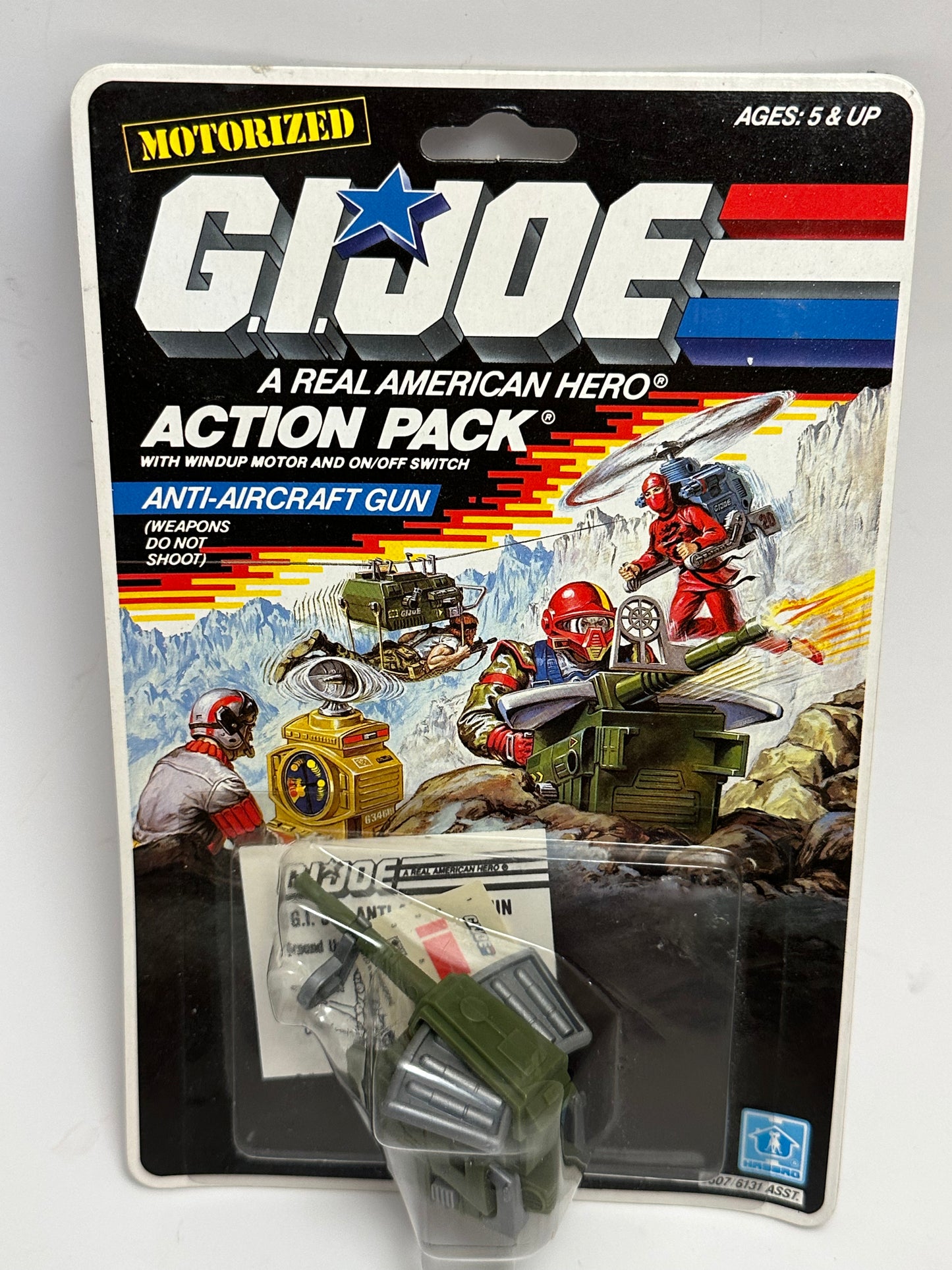 1987 GI Joe Action Pack Anti-Aircraft Gun MOC Sealed