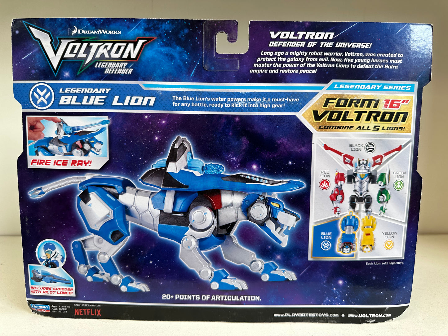 Voltron Legendary Defender Dreamworks Blue Lion Playmates