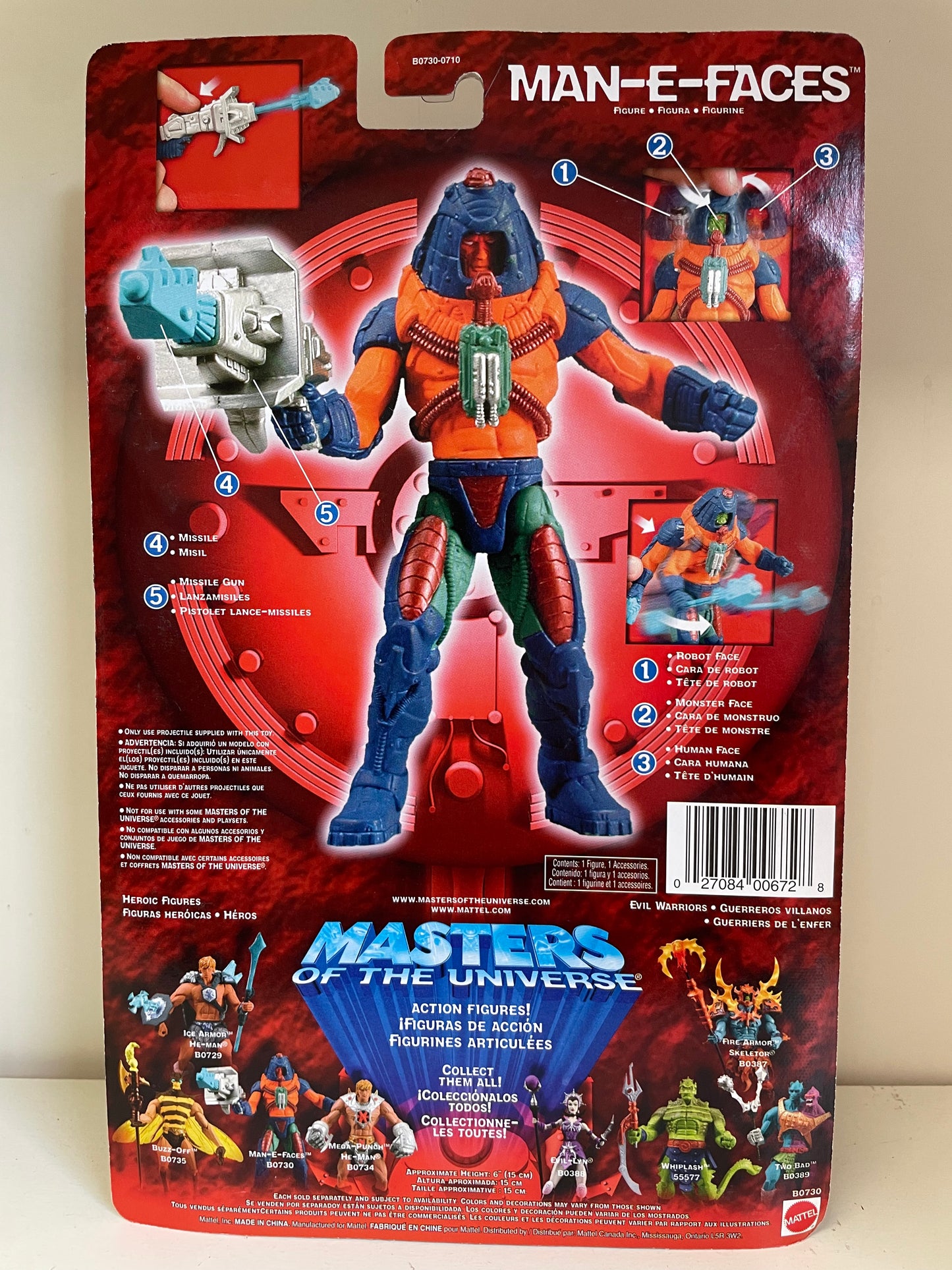MOTU 200X Man-E-Faces MOC Master’s of the Universe Action Figure