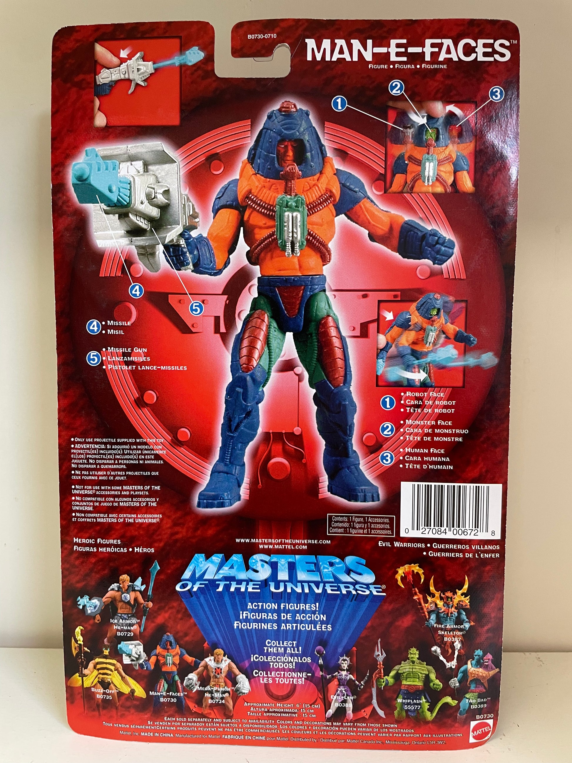 MOTU 200X Man-E-Faces MOC Master's of the Universe Action Figure