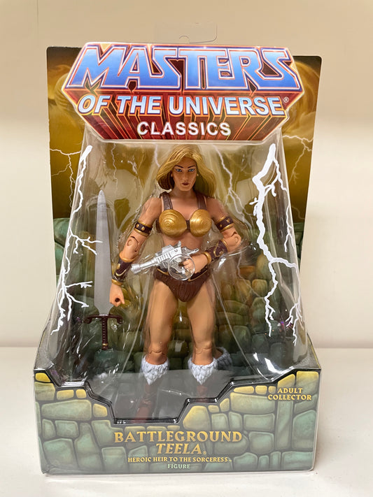 MOTUC Battleground Teela He-Man and the Master’s of the Universe Figure Sealed