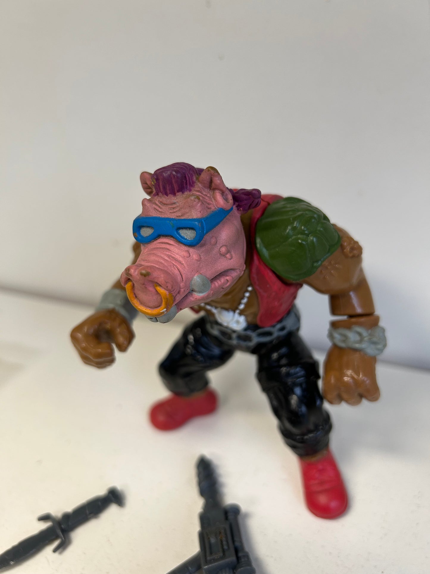 1988 TMNT Bebop Soft Head Pink Snout Teenage Mutant Ninja Turtles