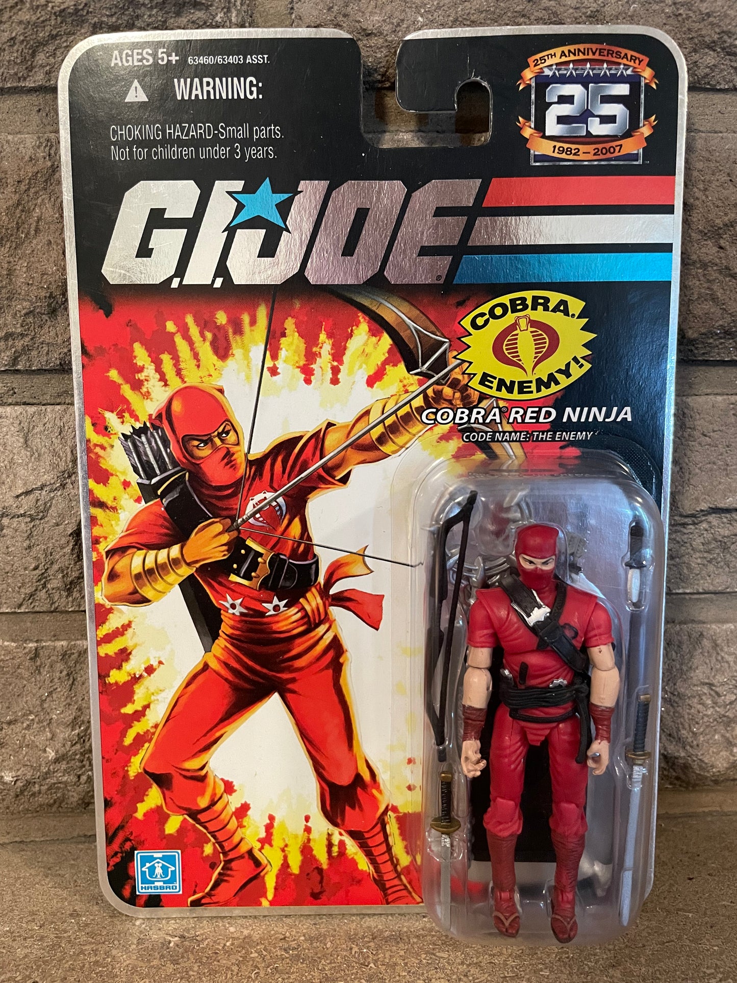 GI Joe 25th Anniversary Foil Card Red Ninja