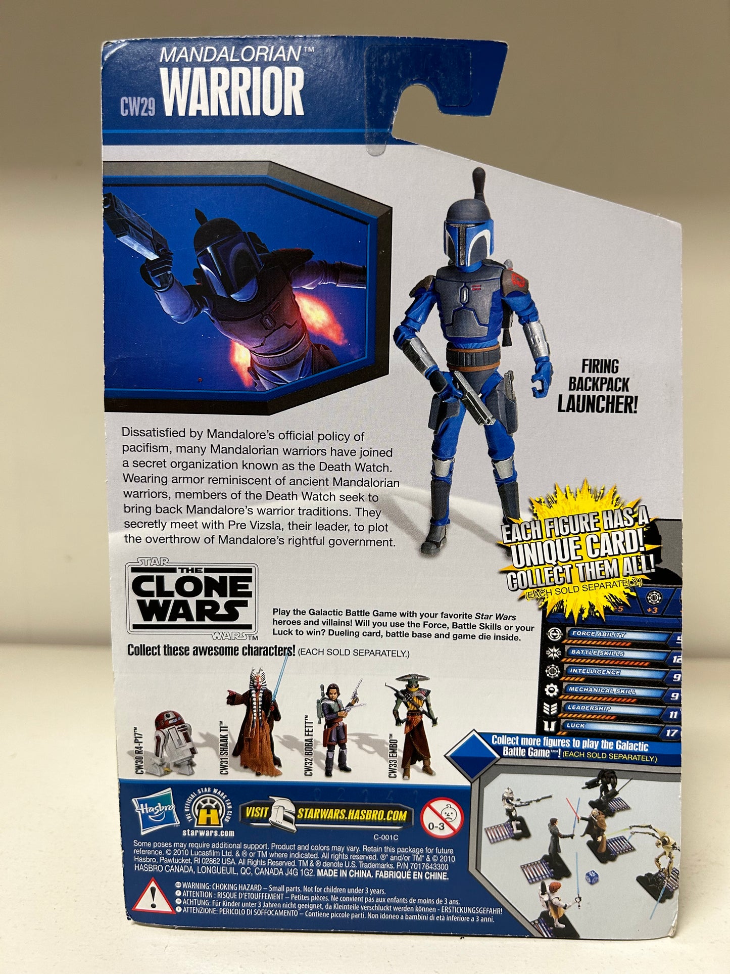Star Wars Clone Wars Mandalorian Warrior CW29 MOC Action figure