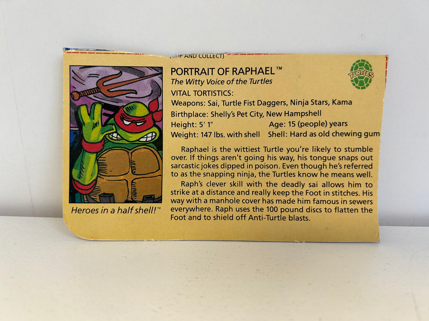 1988 TMNT Raphael Near Complete Teenage Mutant Ninja Turtles